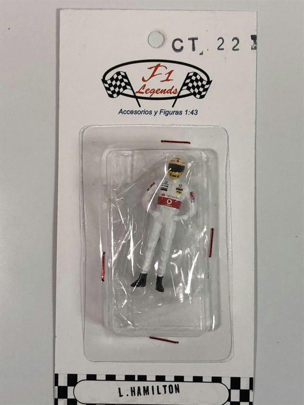 lewis hamilton 2008 1:43 scale racing figure cartrix ct22