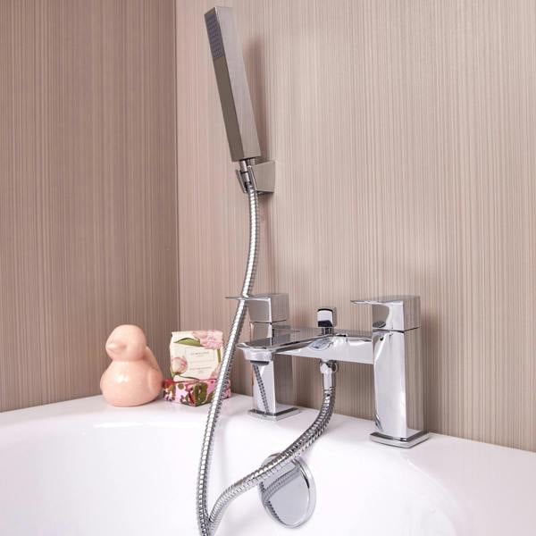 Flode Tarrekaise Bath Shower Mixer Tap - Polished Chrome Finish
