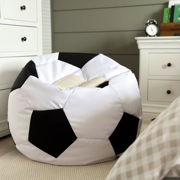 rucomfy Indoor or Outdoor Kids Water Resistant Bean Bag - Classic Football Style Bean Bag