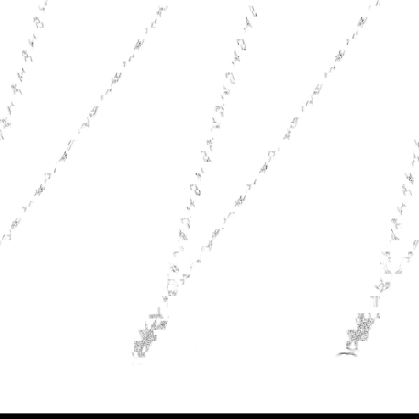Sterling Silver Crystal Initial Necklace - MYLEE London