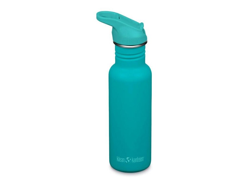 Klean Kanteen 532ml Classic Water Bottle with Flip Seal Sport Cap - Baltic Blue