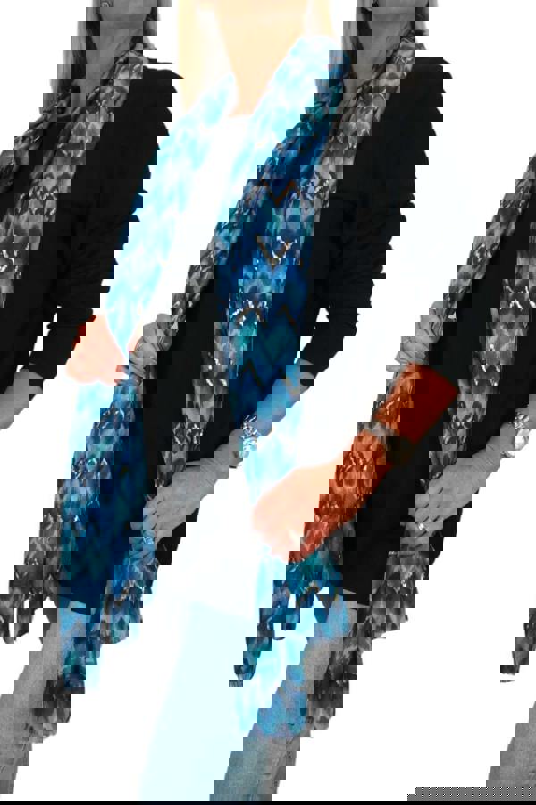 Paulo Due Golden Wave Pattern Fashion Scarf