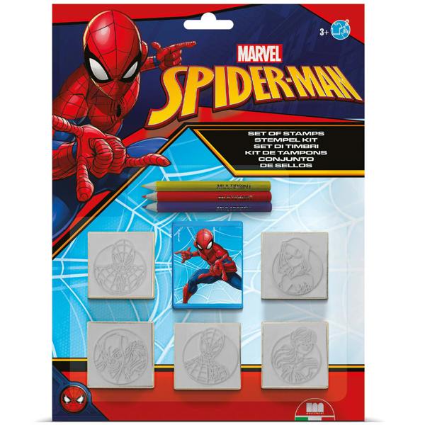 Spider-Man Blister Pack 5 Stamps – Kids Craft & Stationery Set