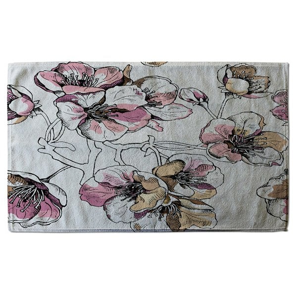 Benjamin Tate Design Flower Illustration (Bath Towel)