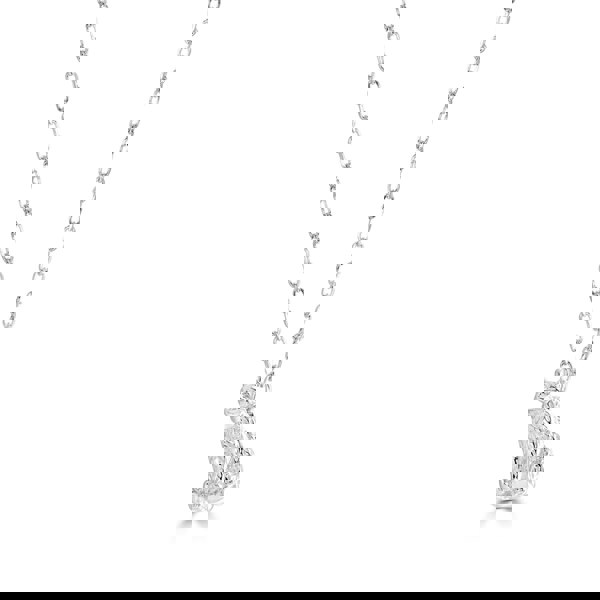Long - Haired Cat Silver Necklace - Personalised - MYLEE London