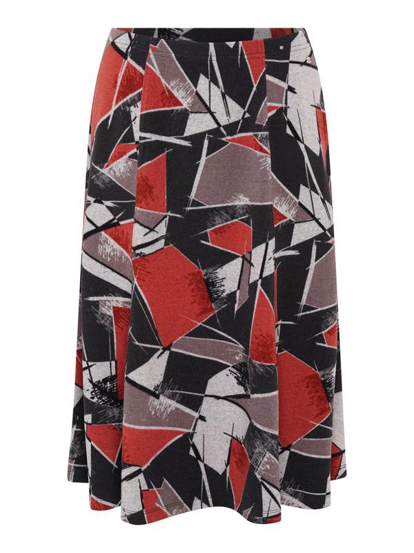 TIGI Arty Geometric Print 6 Panel Skirt. Short