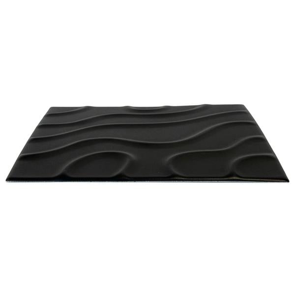 Wallsupply Ultralight Flow Line 3D XPS Wall Panel Tiles Black - 8 pack, 2m2
