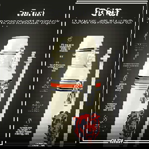 ION8 NFL x ION8 Insulated Steel Water Bottle, NFL Bears, 750ml (24oz)