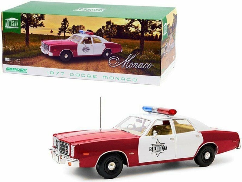 1977 dodge monaco finchburg county sheriff 1:18 scale greenlight 19097