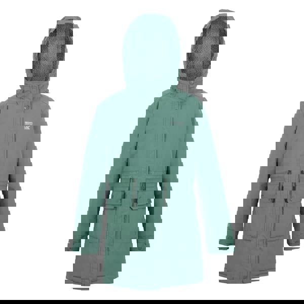 Regatta Childrens/Kids Valenta Waterproof Jacket - Green Haze