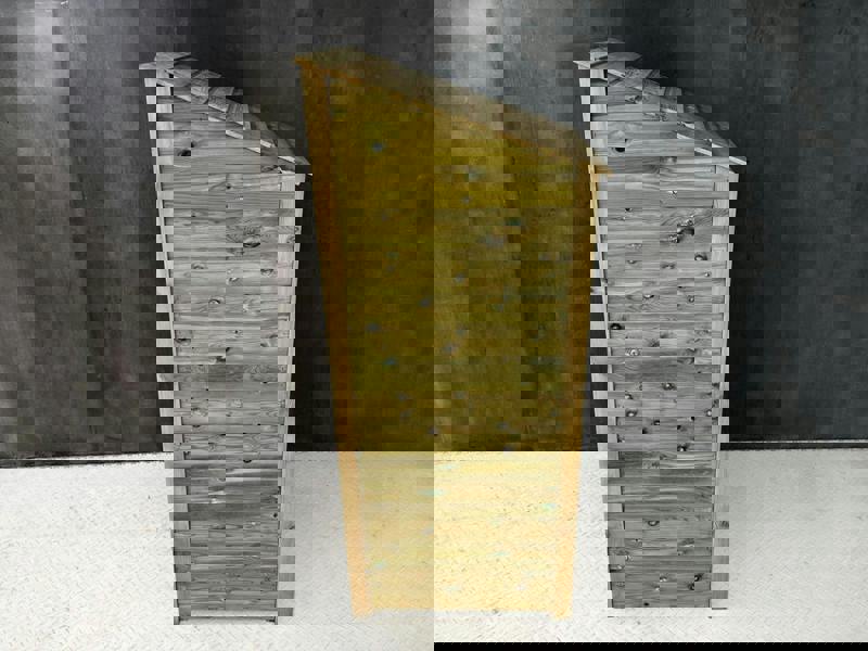 Arbor Garden Solutions Wooden Premium Tongue/Groove Log Store (W-79cm, H-126cm or H-180cm, D-88cm)