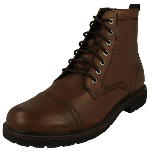 Clarks Mens Clarks Dual Fastening Ankle Boots Batcombe Cap