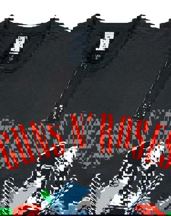 Amplified Clothing Mens Grey Guns N Roses Short Sleeved T-Shirt