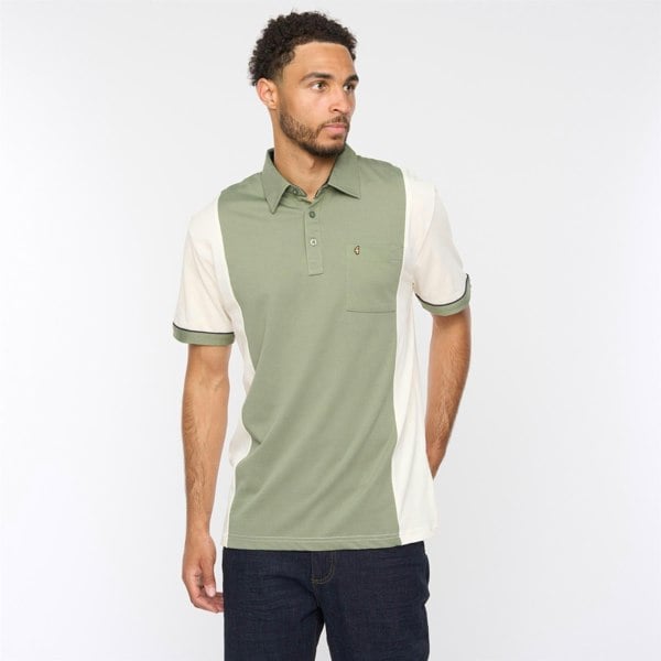 Gabicci G52X13 Mens Short Sleeve Plated Jersey Polo Shirt Gabicci Classic - CREAM