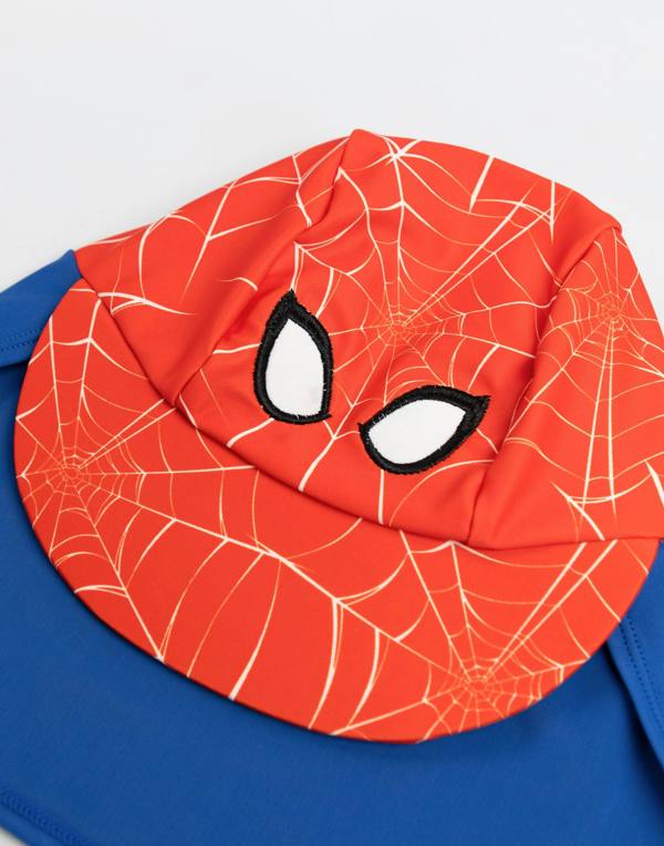 Vanilla Underground Marvel Spiderman Boys Red Character Fitted Curved Peak Cap (One Size)