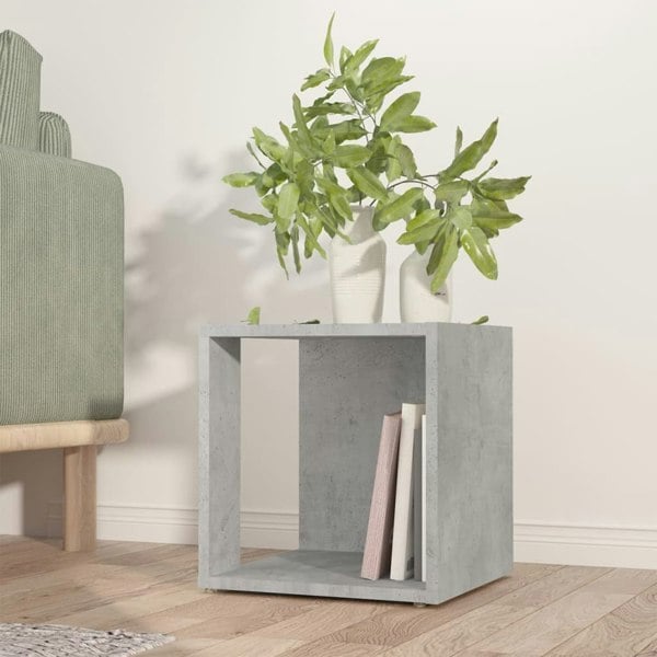 Berkfield Side Table Concrete Grey 33x33x34.5 cm Engineered Wood