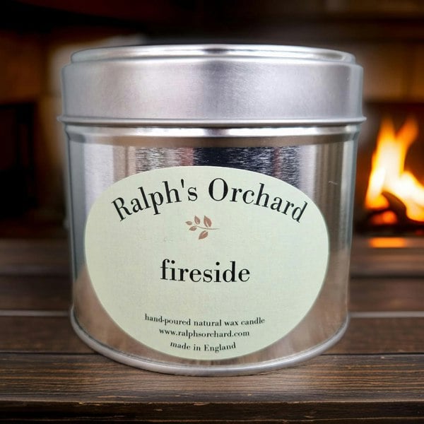 Fireside scented natural candle