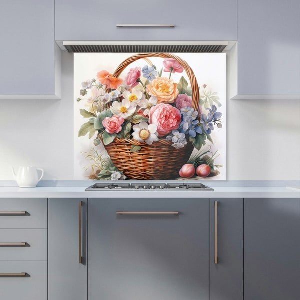 Warren Reed - Designer Victorian Easter Basket Watercolour Kitchen Splashback