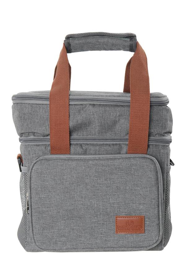 Living and Home 2-Layer Leakproof Insulated Lunch Tote Bag Adjustable Shoulder Strap