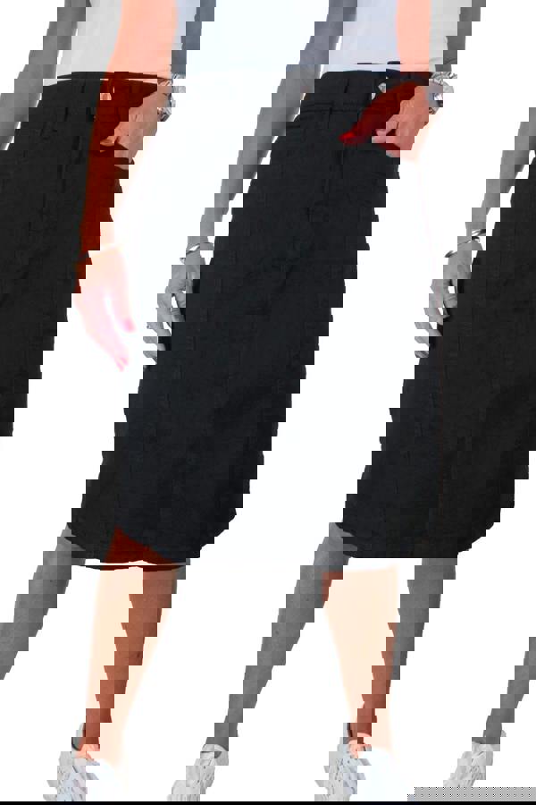 Paulo Due Women's A Line Stretch Denim Skirt