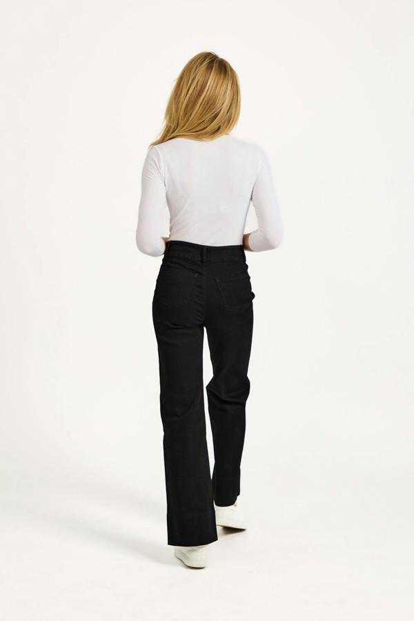 Mudflower Denim Wash Wide Leg Jeans