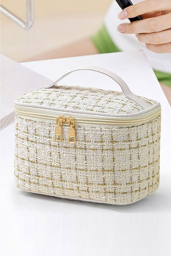 Living and Home Large Toiletry Bag Cosmetic Bag Travel Makeup Bag Organizer