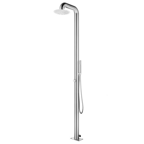 Berkfield Garden Shower 225 cm Stainless Steel