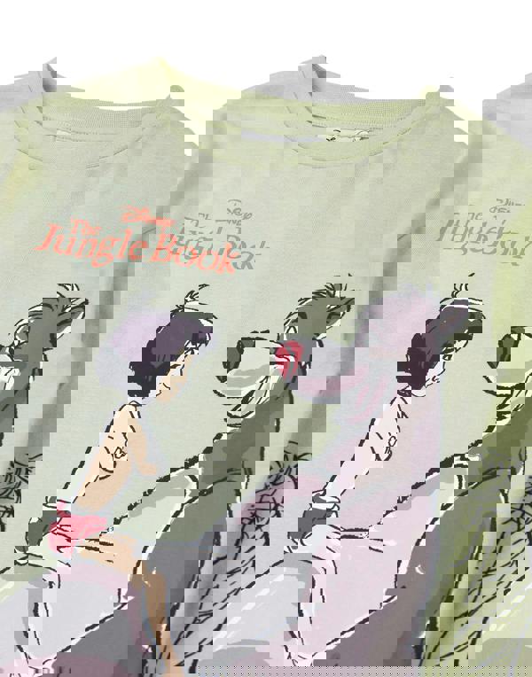 Disney The Jungle Book Boys Green Mowgli Baloo Long Sleeve Long Leg Pyjama Set