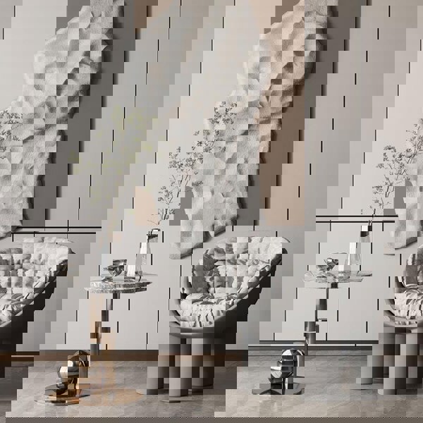 Roly Poly Fiberglass Armchair With Cushion, Black-Weilai Concept-Weilai Concept