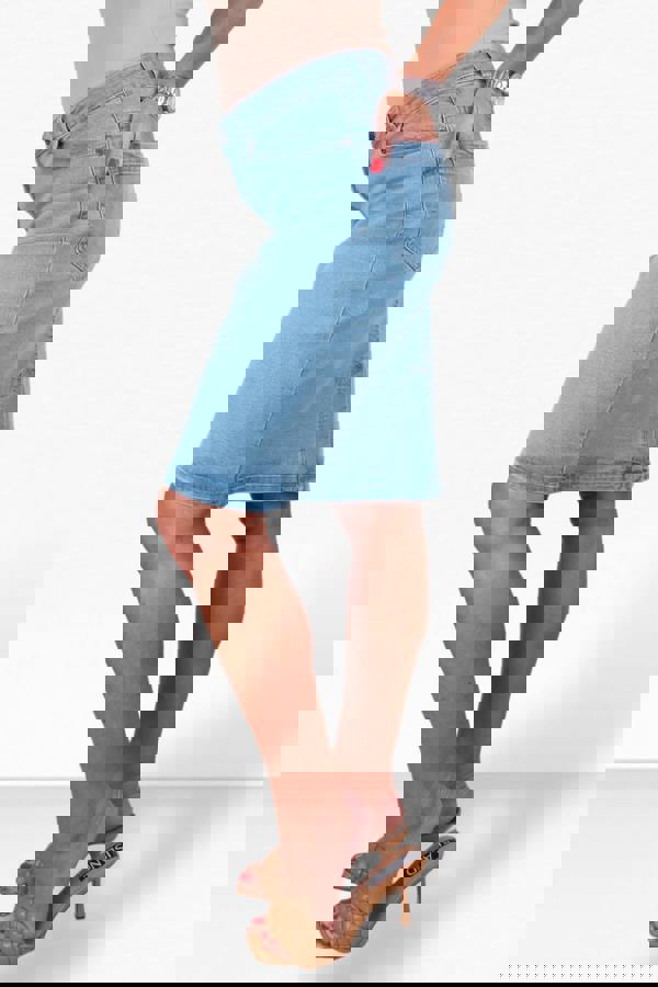 Paulo Due Women's Knee Length Denim Skirt