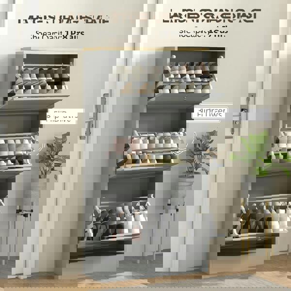 Flip-down Shoe Cabinet