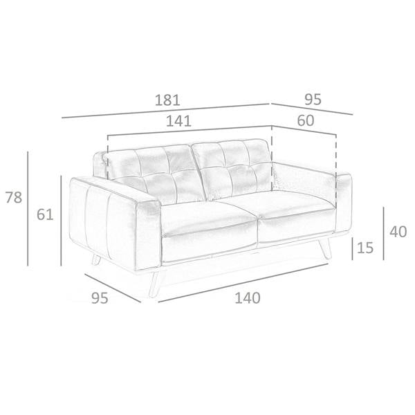 Angel Cerdá Chester sofa in sand leather 6119/6120