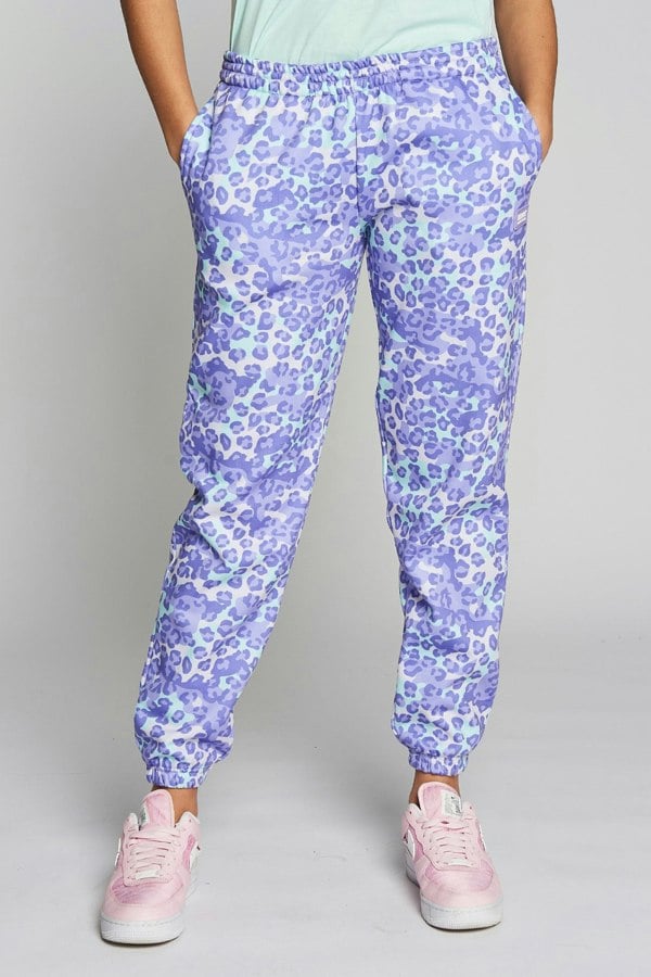 Beat Girlz Club Ice Girls Jogger - Mint Leopard Print