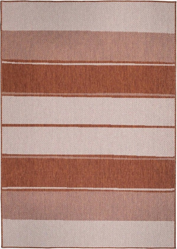 Tonal Stripes Reversible Outdoor Rug | Versatile & Durable
