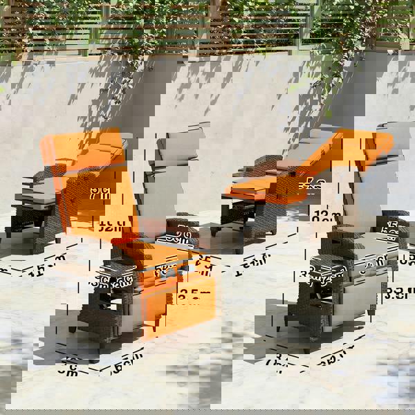 Rattan Recliner Chair