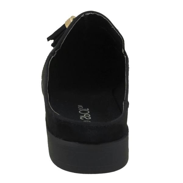 Spot On Ladies Spot On Closed Toe Brogue Mules