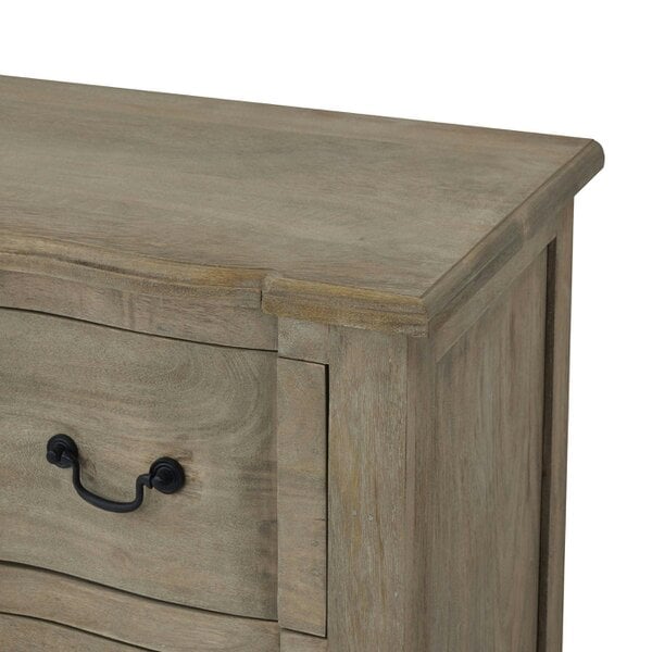 Wyld Haus Montagnac Mid Century Grey 6 Drawer Chest