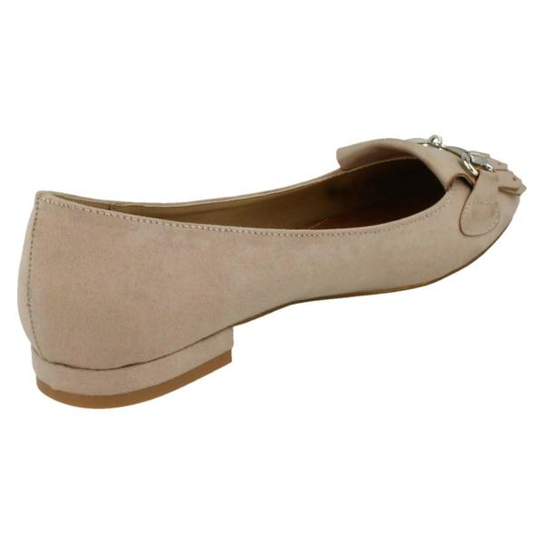 Anne Michelle Ladies Anne Michelle Low Heel Slip On Ballerinas