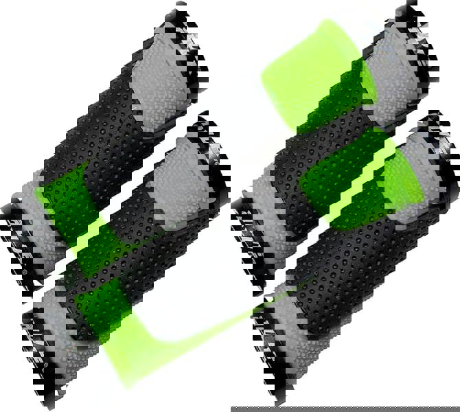 Awe AWEGrip™ Alloy BMX MTB Bike/Bicycle Handlebar Black/Green Locking Grips