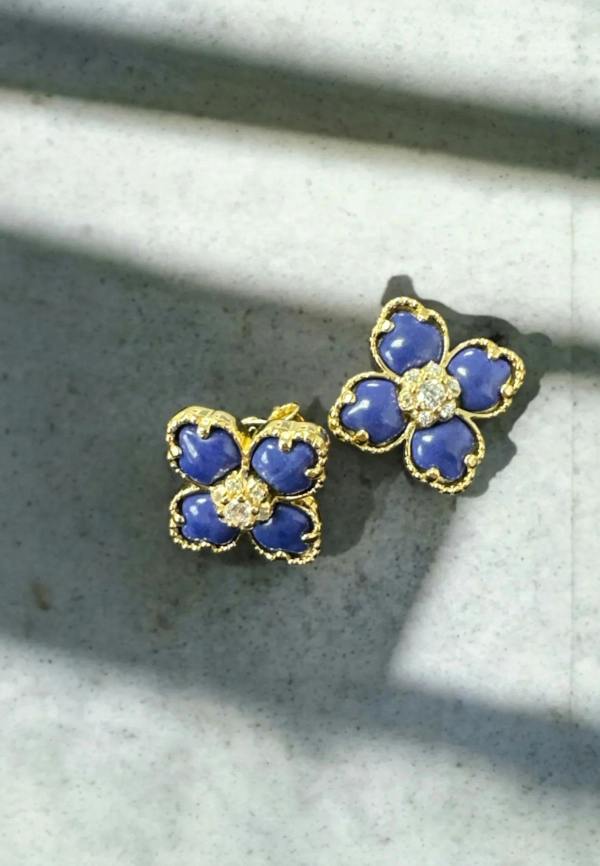 Still life of the earrings.