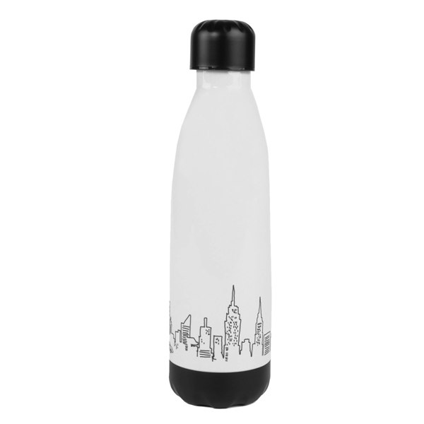 Friends Central Perk Tritan 600ml Water Bottle - White/Black