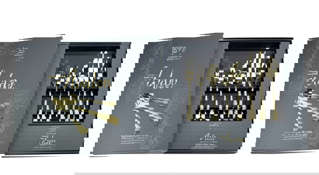 Arthur Price Champagne Avalon stainless steel 60 piece 8 person gift boxed cutlery set