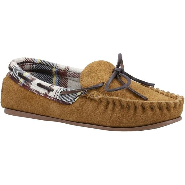 Cotswold Chatsworth Suede Women's Tan Slippers