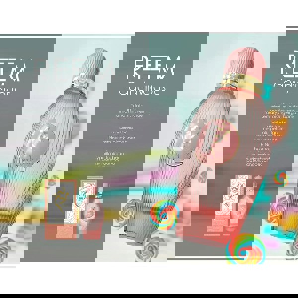 Ajyad Reem Candylicious 100ml EDP with scent card and candy props