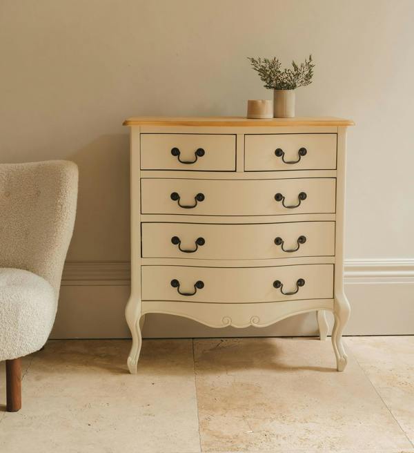 Juliette Chest of Drawers 2 Over 3 French Style Chest