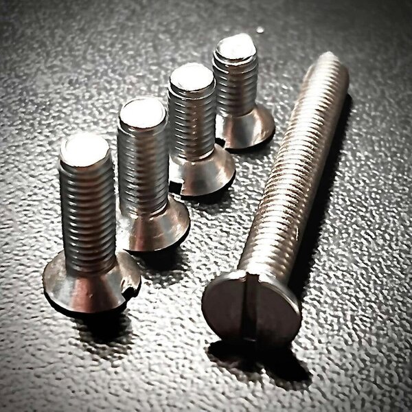 Fixaball M10 Machine Screws Slot Countersunk A2 304 Stainless Steel