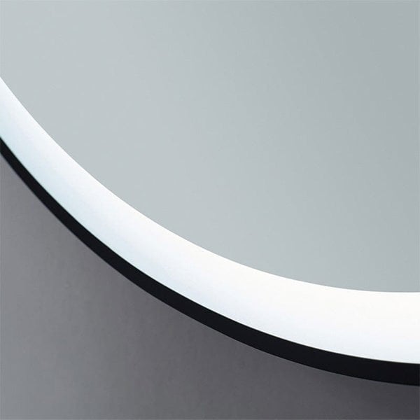 Round Metal Framed LED Wall Mirror Bathroom Mirrors Living and Home