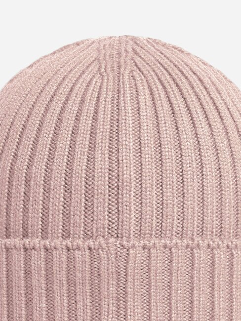 Moncler Enfant Girls Wool Logo Beanie Hat in Pink