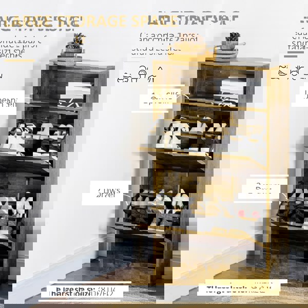 Flip-down Shoe Cabinet