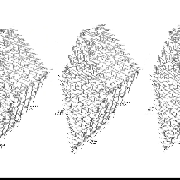 Monstershop Gabion Baskets 100 x 30 x 30cm / 3 Pack